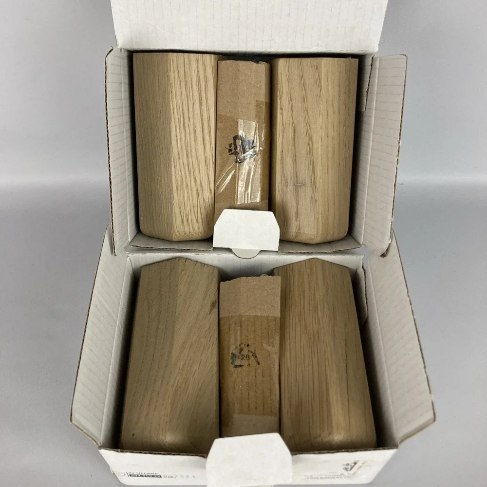 2 Packs IKEA ULLARP Legs Oak 3 7/8 